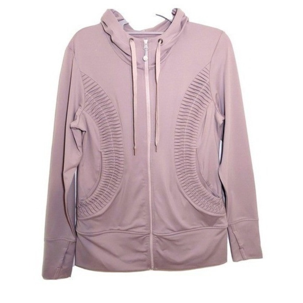 Soybu Jacket Women S Purple Athleisure Thumbhole Performance Studio Fitness